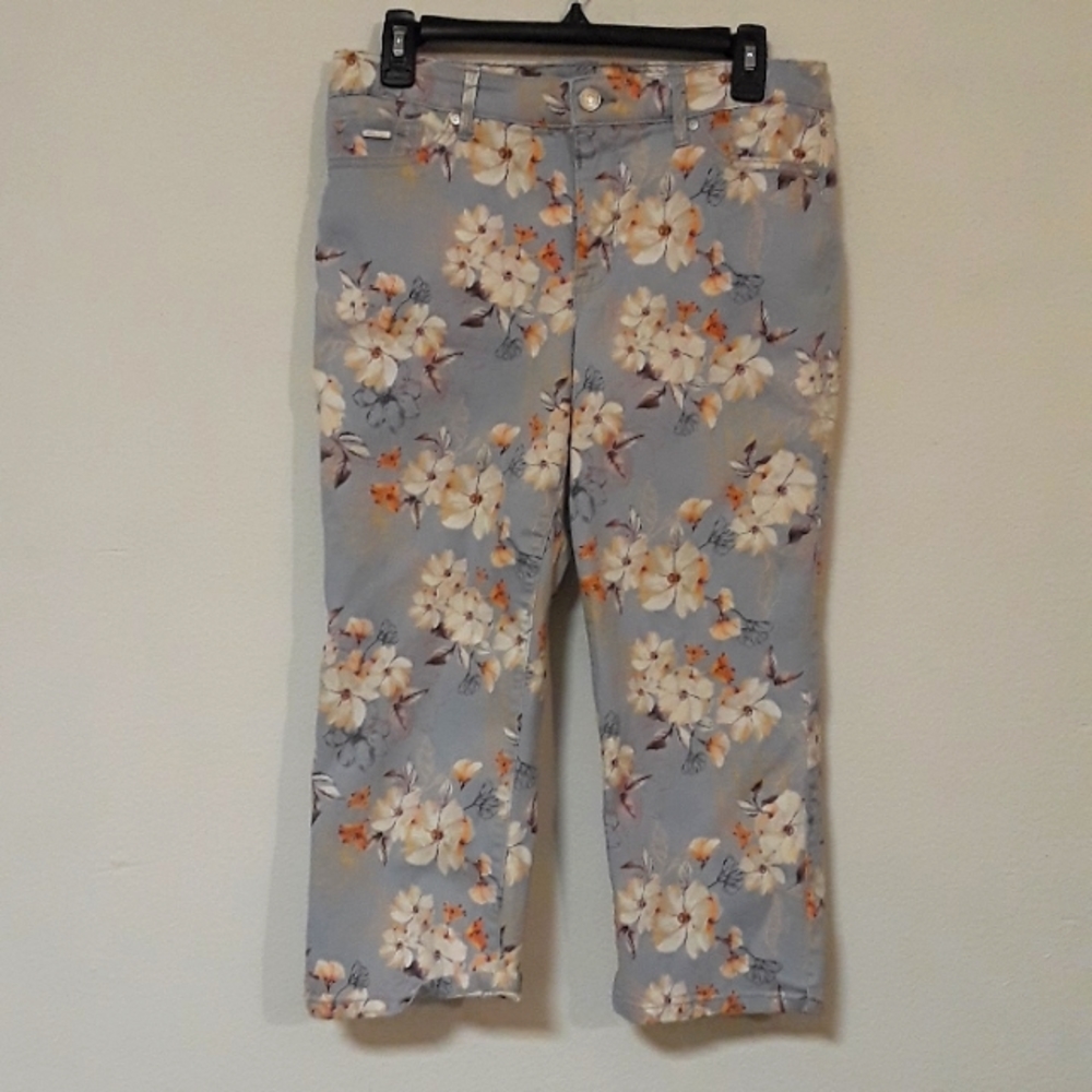 *C1 -NINE WEST CHRISTIE STYLE CAPRI JEANS SZ. 10